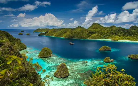 индонезия, пляжи, лучшие, раджа, ампат, путешественники, туристические, один,