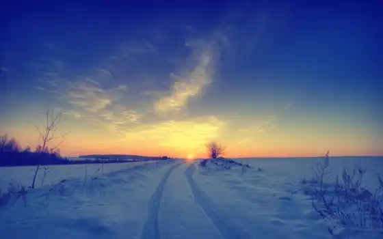зима, солнце, глубокая глотка, предвкука, лед, поле, пейзаж, рассвет,