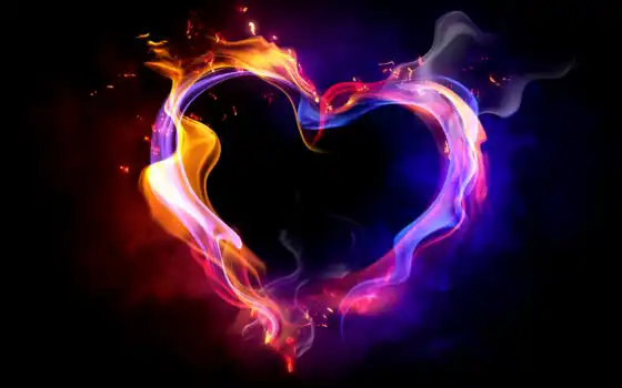 любовь, сердце, дым, валентин, день, соксер, фейсбук, советы, сердца, огонь, секс, пара, разноцветный, рабочий стол, высокий, герц,