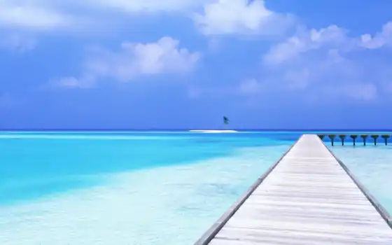 пляж, море, синее, египетский, мальдитивы, фандарт